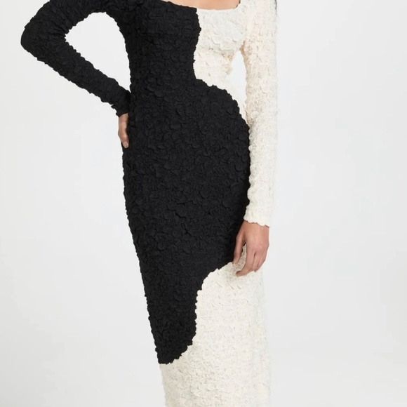 Mara Hoffman Black and White Textured Dress - Picture 2 of 6